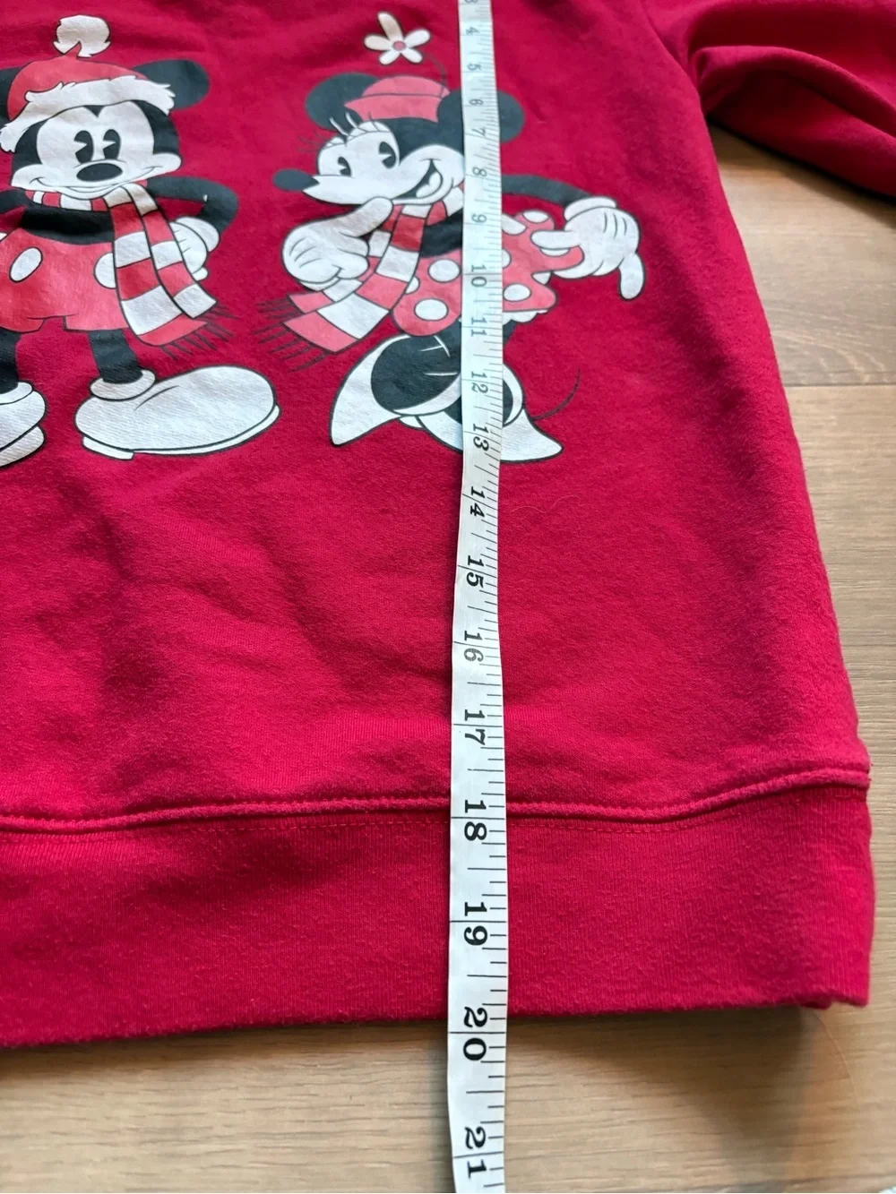 Disney Red Kids Mickey & Minnie Holiday Sweatshirt